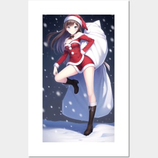 Santa Girl Posters and Art